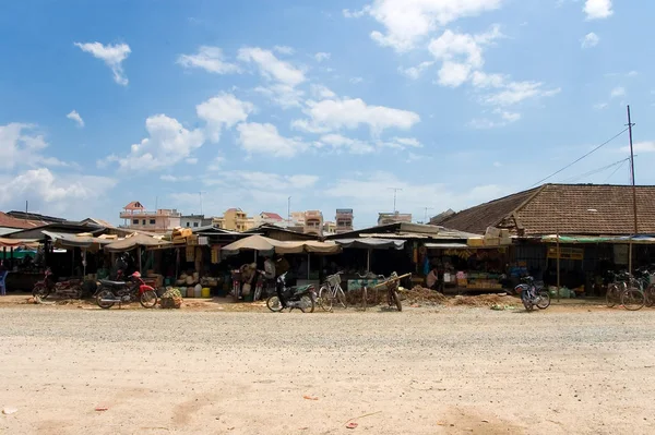 Primer Plano Del Mercado Cambodiano Fresco — Foto de Stock