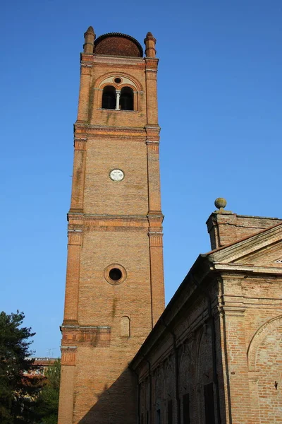 Klokkentoren Van Kerk Van Sorgeloos George Ferrara Italië — Stockfoto