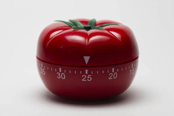 Pomodoro Tomato Technique Study Method Helps Avoiding Procrastination Using Kitchen — Stock Photo, Image