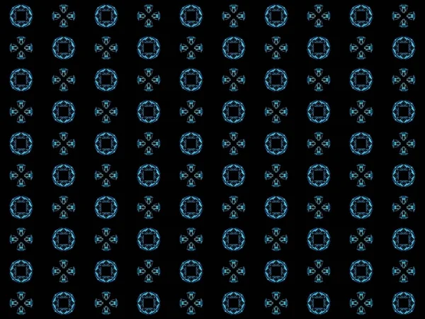 Textura Vykreslujícím Abstraktním Fraktním Modrým Vzorem — Stock fotografie