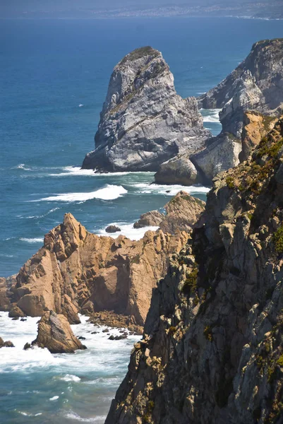 Rocks Cabo Roca Sintra Portugal – stockfoto