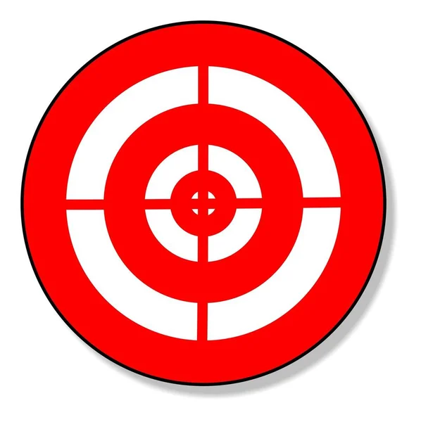 Illustration Red White Target — Stock Photo, Image