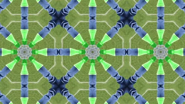 Abstract Animation Hand Drawn Geometric Kaleidoscope Pattern — Stock Photo, Image