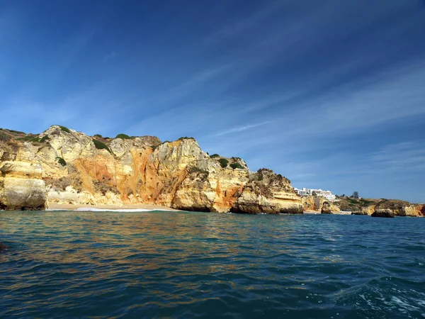 Pintoresca Costa Del Algarve Entre Lagos Cap Vincent — Foto de Stock