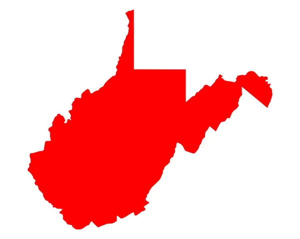 Carte Virginie Occidentale — Photo