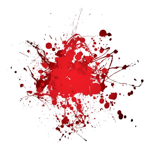 Grunge Sangue Tinta Splat Forma Abstrata Com Espaço Para Texto — Fotografia de Stock