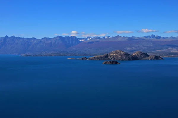 Lago General Carrera Com Ilhas Patagônia Chile — Fotografia de Stock