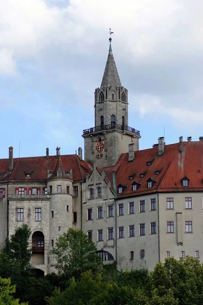 Sigmaringen Castle Medieval Fortress Castle Located Center Upper Swabian Town — Stock Photo, Image