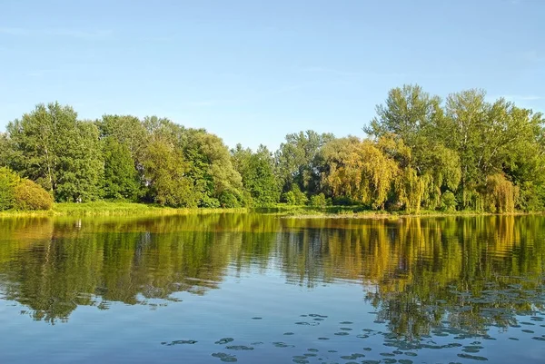 Lago Wilanow Cerca Varsovia Vista Verano — Foto de Stock