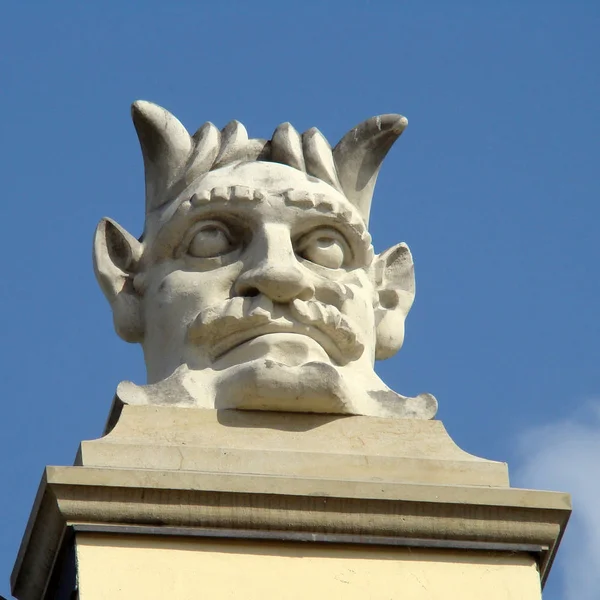 Mascaron Posztócsarnok Market Square Krakkóban Lengyelország — Stock Fotó