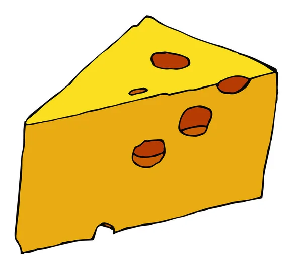 チーズイラストクローズアップ — ストック写真