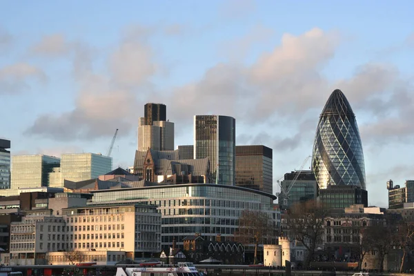 Akşam Güneş Işığı Altında Londra Şehir Manzarası — Stok fotoğraf