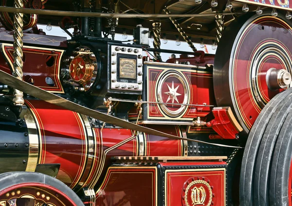 Colorida Vista Burrell Vapor Showman Engine Como Gran Dorset Steam — Foto de Stock