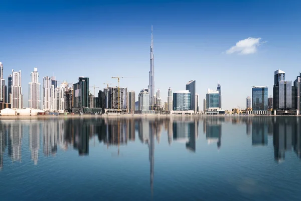 Dubai Siluetinin Birleşik Arap Emirlikleri — Stok fotoğraf