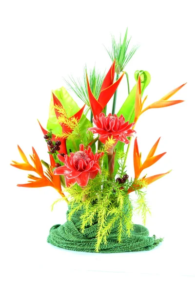 Arreglo Floral Con Flores Tropicales — Foto de Stock