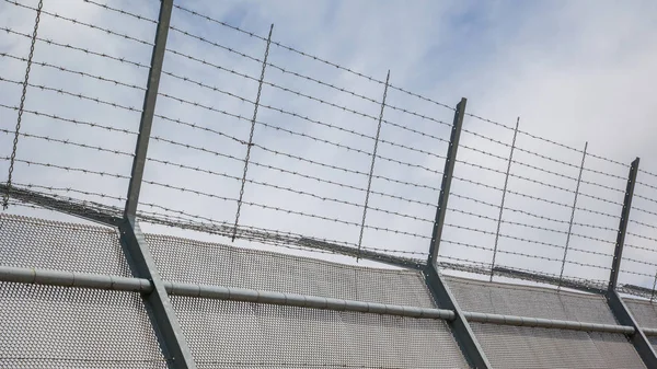 Zaun Sperrgebiet Altes Gefängnis Den Niederlanden — Stockfoto