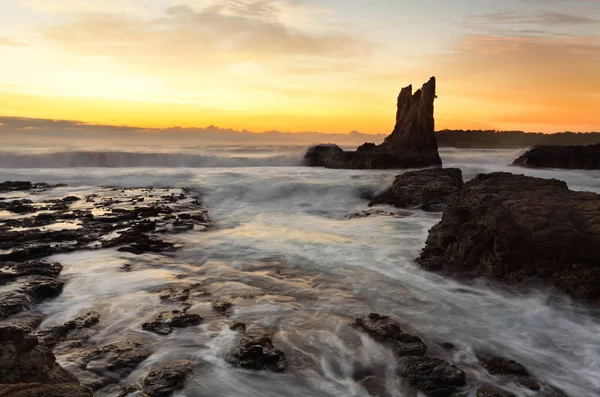 Gün Doğumu Sabah Güzel Cathedral Rocks Nsw Avustralya Güney Kıyısında — Stok fotoğraf