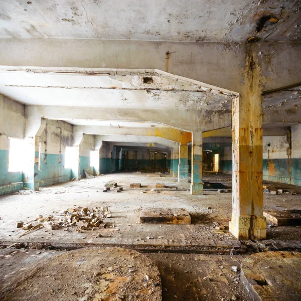 Ruines Une Usine Industrielle Très Polluée Lieu Connu Comme Une — Photo