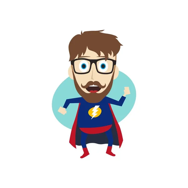 Super Herói Desenho Animado Personagem Tema Arte Vetorial Ilustração — Fotografia de Stock