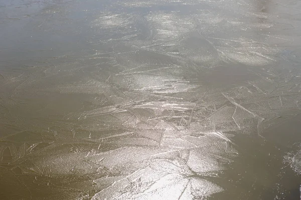 氷の背景を閉じる — ストック写真