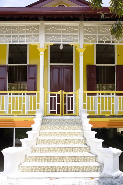 Image Une Maison Traditionnelle Malaise Dans Vieux Malacca — Photo