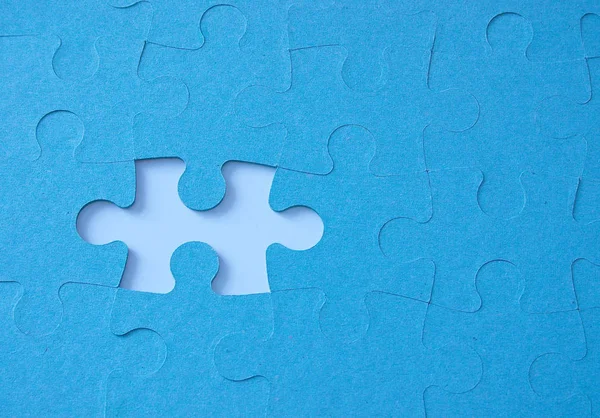 Jigsaw Piece Missing — Stock Photo, Image