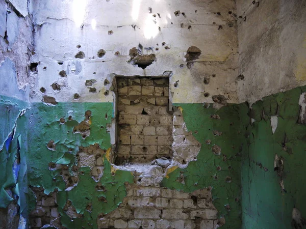 Intérieur Une Base Militaire Soviétique Abandonnée Lettonie — Photo