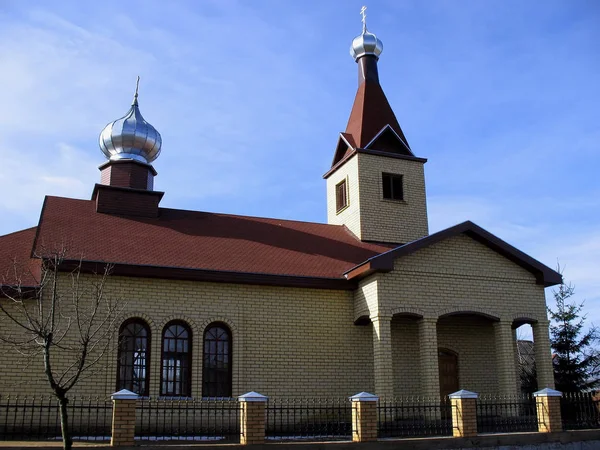 Igreja Kraslava Vista Frontal — Fotografia de Stock