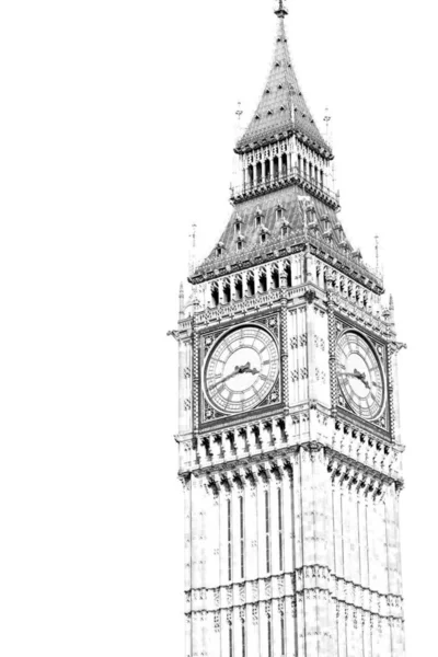 Londra Big Ben Vecchia Costruzione Storica Inghilterra Città — Foto Stock