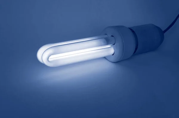 Компактная Флуоресцентная Лампочка Экологический Низкий Углерод — стоковое фото