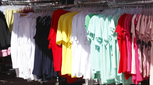 Camisas Coloridas Riel Ropa — Foto de Stock