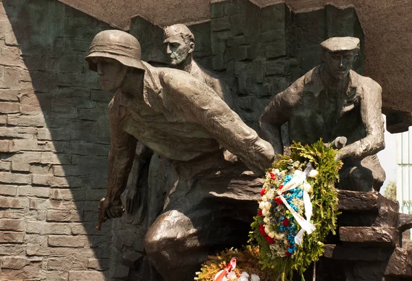 Polonia Monumento Dedicado Curso Segunda Guerra Mundial Insurgentes Sierra Guerra — Foto de Stock