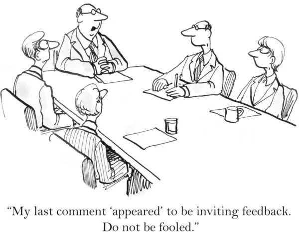 Last Comment Appeared Inviting Feedback Fooled — Stock Photo, Image