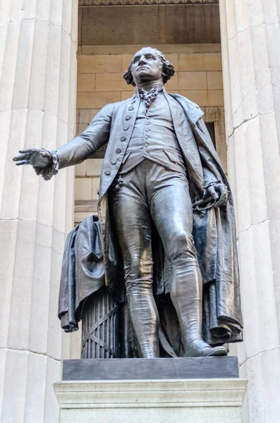 Statua George Washington Federal Hall New York — Foto Stock