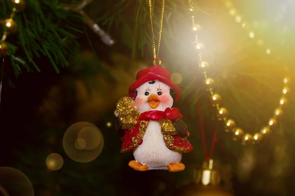 Año Nuevo Decoración Adornos Navideños Decoración Navideña Pingüino Navidad Ornament —  Fotos de Stock