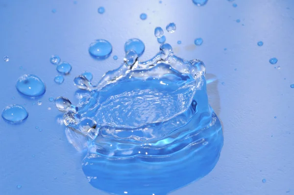 Gocce Acqua Blu Testurizzate — Foto Stock