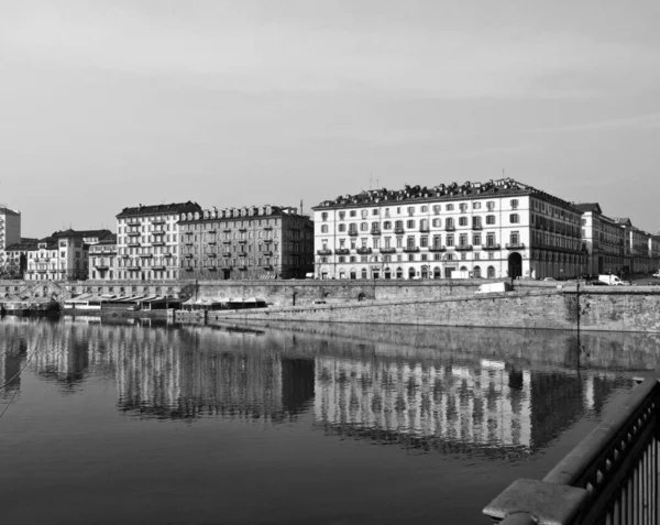 Fiume Rivière Turin Italie — Photo