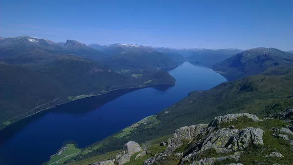 Acest Lac Este Cel Mai Adânc Din Europa 514 Etichetă — Fotografie, imagine de stoc