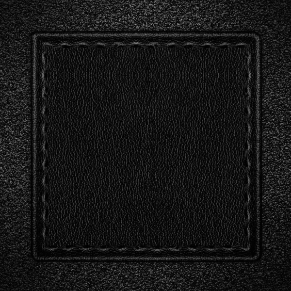五谷粗纹理的黑色皮革背景 — 图库照片
