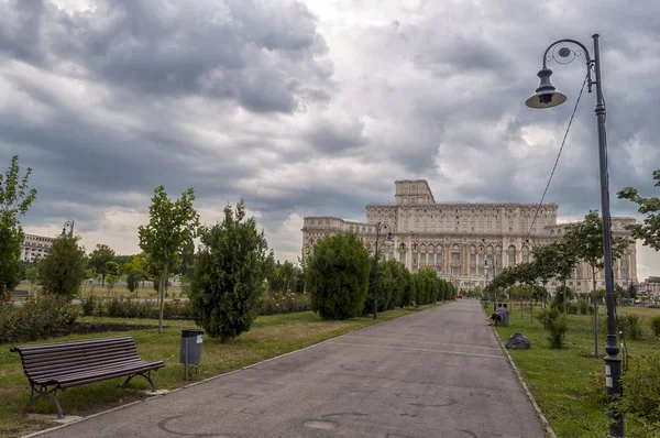 House Parliament Casa Del Popolo Bucarest Più Grande Edificio Amministrativo — Foto Stock