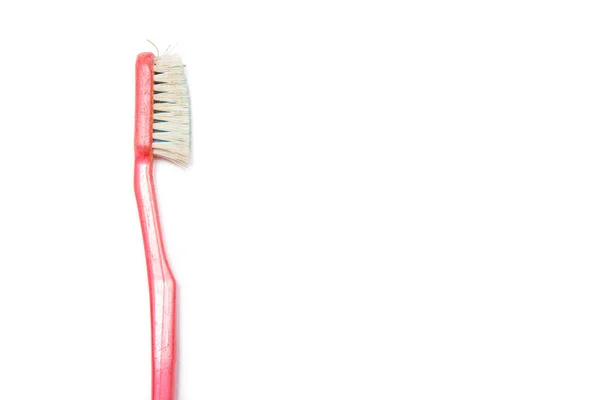 Old Toothbrush Isolated White Background — Stock Photo, Image