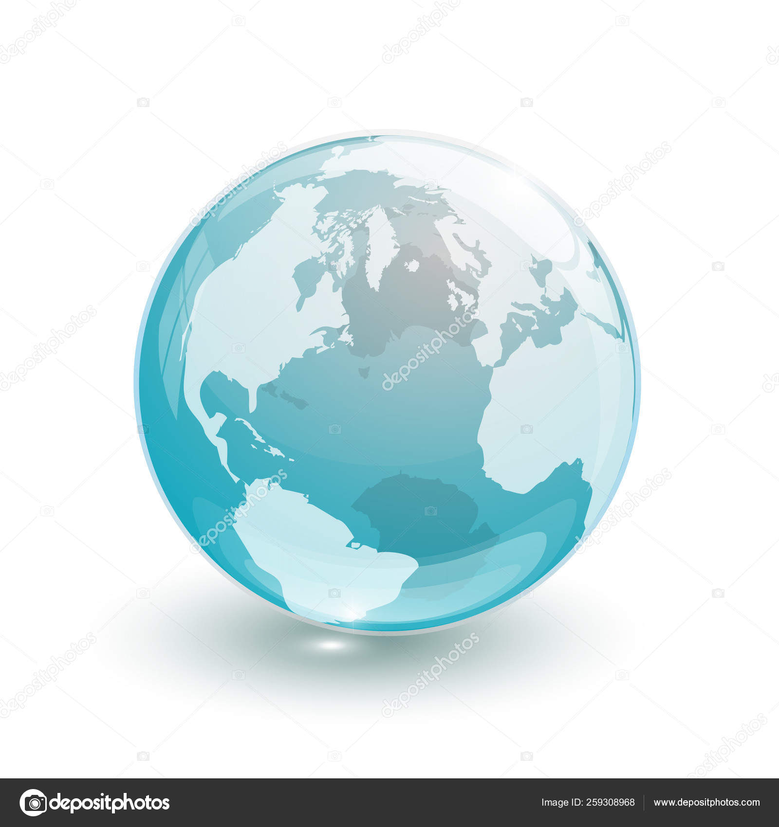 Glass Globe Earth Map Crystal Blue White Background Stock Photo Image By C Yayimages Glass Globe Earth Map Crystal Blue White Background Stock Photo Image By C Yayimages