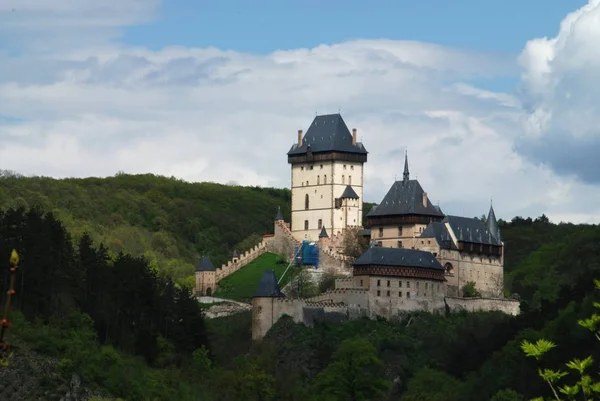 Castello Karlstein Costruito Nel 1348 Boemia Repubblica Ceca — Foto Stock