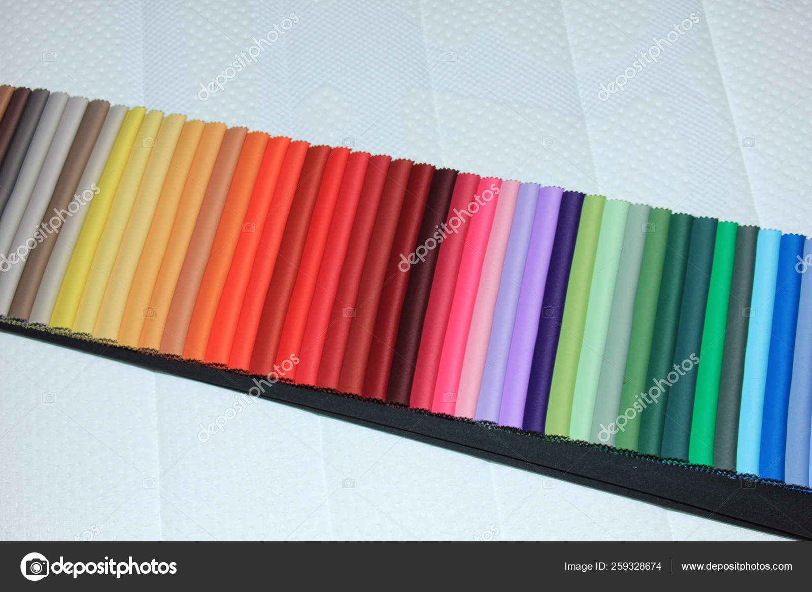 Fabric Swatches Interior Decoration Shop Stock Photo