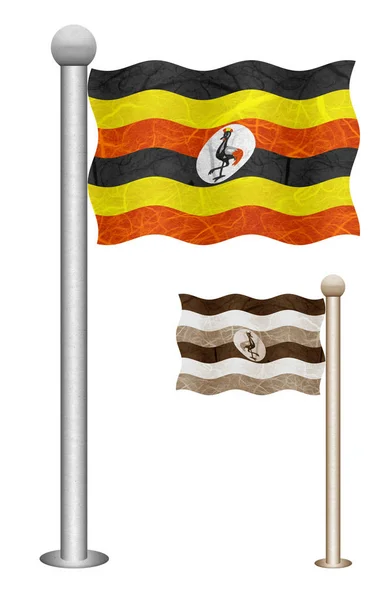 바람에 흔들리는 우간다 아프리카 국가의 배경에 뽕나무 — 스톡 사진