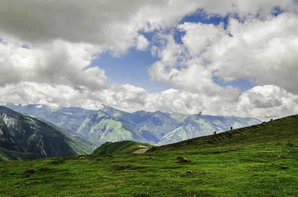 Very Colorful Beautiful View Mountains Spain Nice Environment Cloudy Sky — Stock Photo, Image