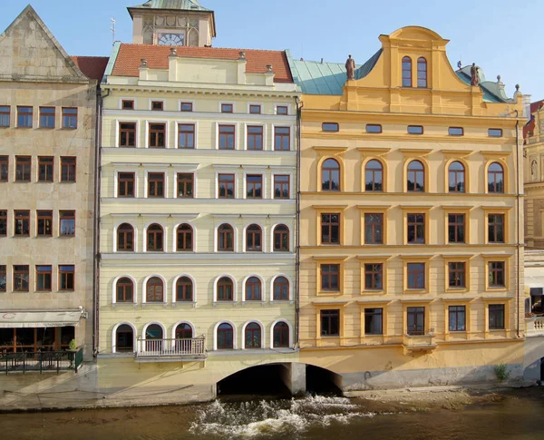 Традиционная Чешская Архитектура Старой Части Преге — стоковое фото