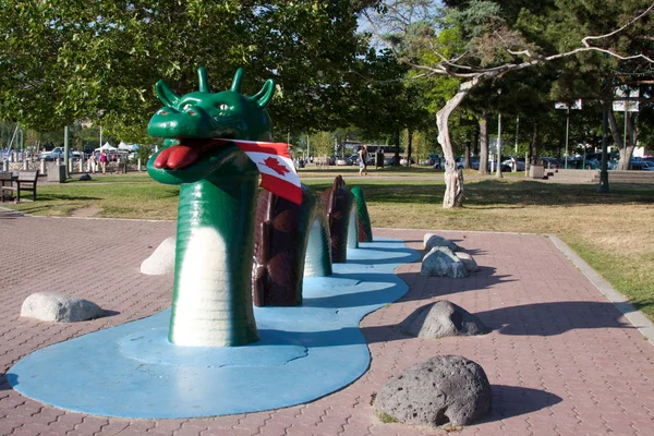 Ogo Pogo Sea Monster Reputed Live Canadian Lake — Stock Photo, Image