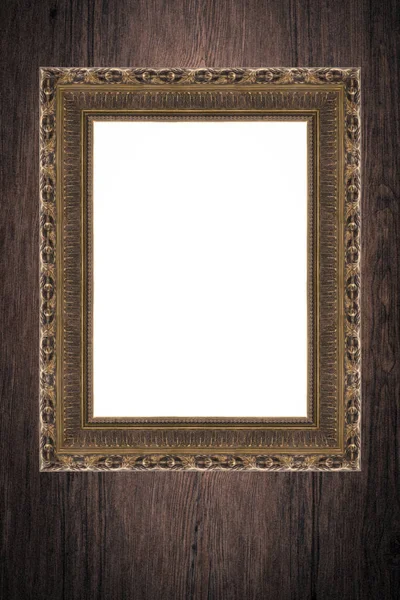 Photo Painting Frame Wooden Background — Stock Photo, Image