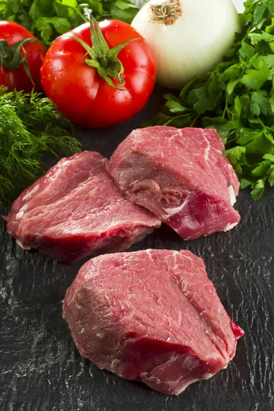 Carne Deliciosa Fondo Cerca — Foto de Stock